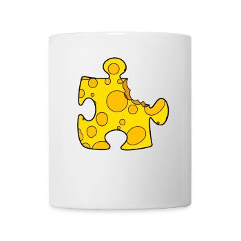 Cheese Puzzle - Mug - white - Front