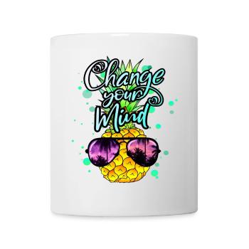 L’ananas change votre façon de penser - Mug blanc - blanc - Devant