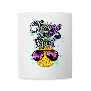 ananas frais Changez d’avis - Mug blanc - blanc - Devant