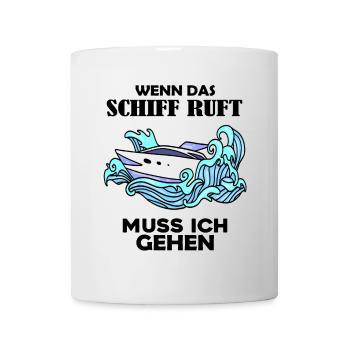 Schiff Schifffahrt - Tasse - Weiß - Vorne