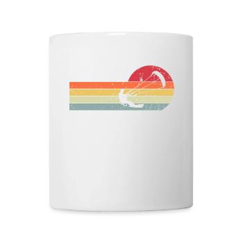 Kitesurf Kitesurfer Kiteboard Rétro Vintage - Mug blanc - blanc - Devant
