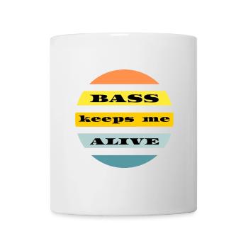 Bass keeps me alive - Tasse - Weiß - Vorne