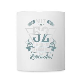 52. Geburtstag Da Fängt Das Leben An - Tasse - Weiß - Vorne