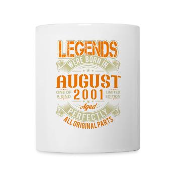 Légende d’anniversaire d’août 2001 - Mug blanc - blanc - Devant