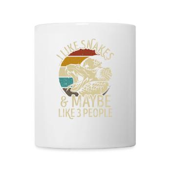 Snake snake retro vintage funny saying - Mug - white - Front