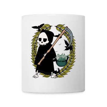 Soldiers Helmet World Peace Snowdrops Death - Mug - white - Front