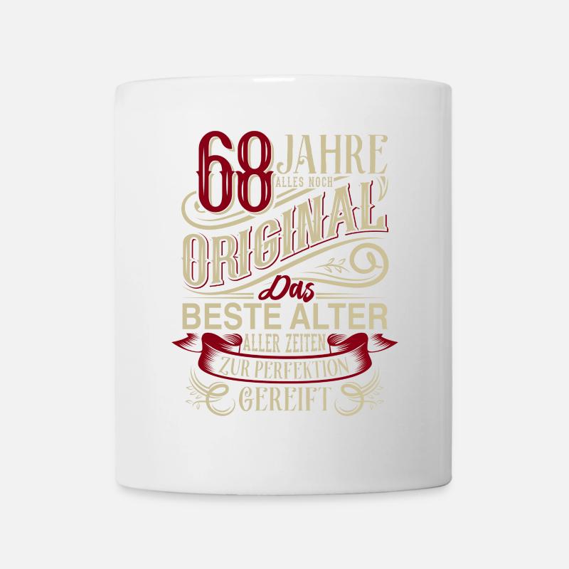 68. Geburtstag Vintage Retro - Tasse - Weiß