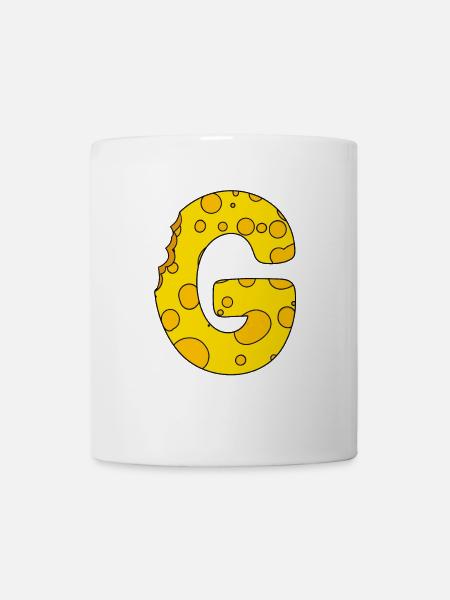 Buchstabe G - Tasse - Weiß
