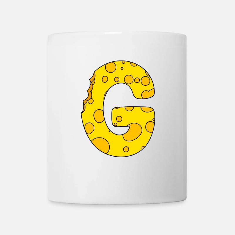 Buchstabe G - Tasse - Weiß