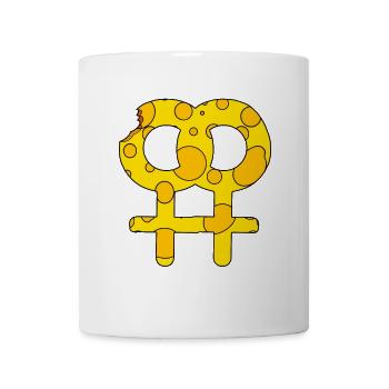 Doppeltes Venussymbol - Tasse - Weiß - Vorne