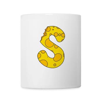 Lettre S - Mug blanc - blanc - Devant