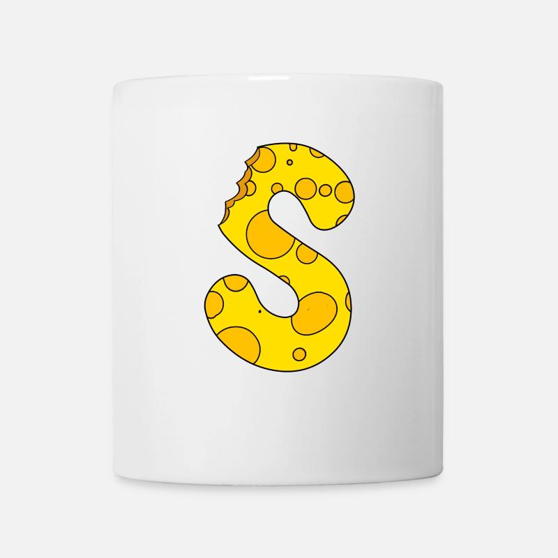 Buchstabe S - Tasse - Weiß