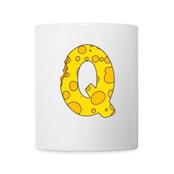 Buchstabe Q - Tasse - Weiß - Vorne