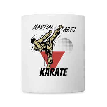 Assaut de Karate Traditionnel Joie - Mug blanc - blanc - Devant