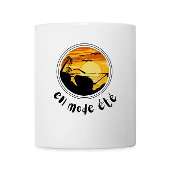 en mode été - en mode soleil - Mug blanc - blanc - Devant