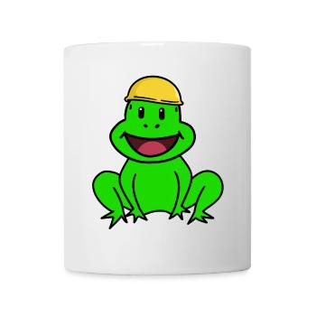 Craftsmen Construction Sites Frog Safety Helmet Chief Toad - Mug - white - Front
