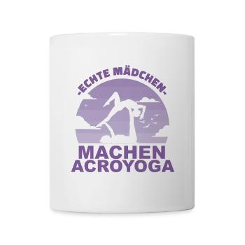 Acroyoga Yoga Partneryoga Partner Geschenk - Tasse - Weiß - Vorne