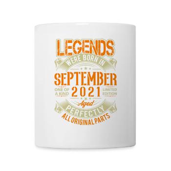 2021 September Geburtstag Legende - Tasse - Weiß - Vorne