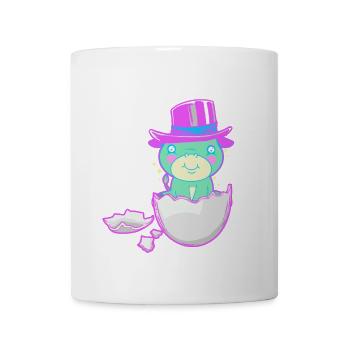 Baby Geburt Schwangerschaft Fantasy Eierschale - Tasse - Weiß - Vorne