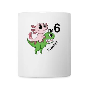 6th birthday motif - 6 years gift - Mug - white - Front