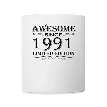 1991 - Jahrgang 1991 - Fantastisch seit 1991 - Tasse - Weiß - Vorne