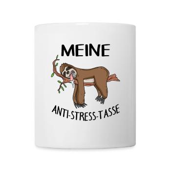 Tasse Faultier Kaffeetasse - Tasse - Weiß - Vorne