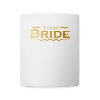 Team Bride dans la célébration de mariage d’or - Mug blanc - blanc - Devant