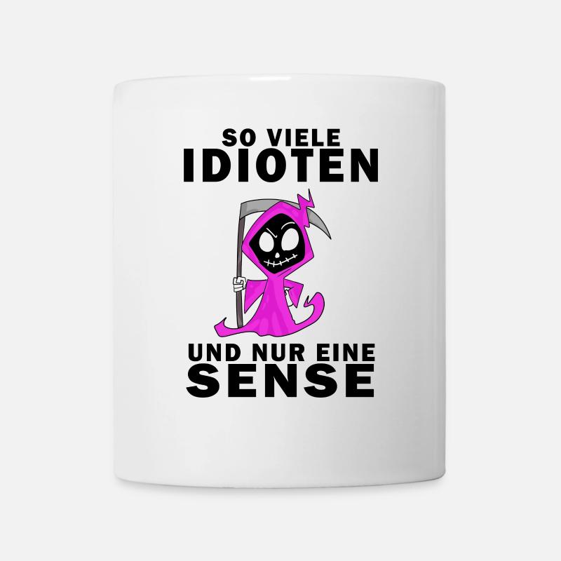 Sensenmann Damen Sarkastisch Provokation - Tasse - Weiß