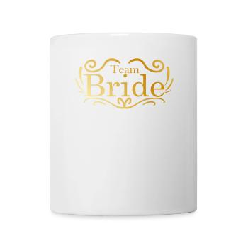 Team Bride dans la célébration de mariage d’or - Mug blanc - blanc - Devant