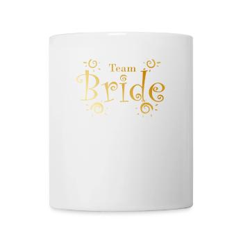 Team Bride dans la célébration de mariage d’or - Mug blanc - blanc - Devant