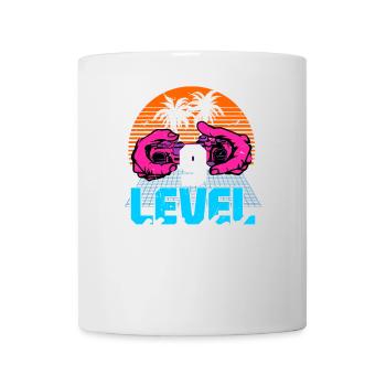 Level 9 Unlocked 9th Birthday Gamer 80s retro - Mug - white - Front