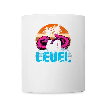 Niveau 40 Débloqué 40th Birthday Gamer 80s rétro - Mug blanc - blanc - Devant
