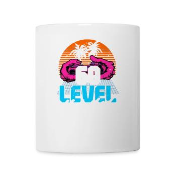 Level 60 Unlocked 60. Geburtstag Gamer 60er retro - Tasse - Weiß - Vorne