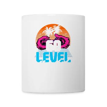 Level 60 Unlocked 60. Geburtstag Gamer 60er retro - Tasse - Weiß - Vorne
