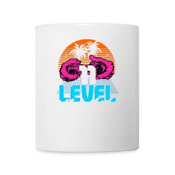 Level 11 Unlocked 11th Birthday Gamer 80s retro - Mug - white - Front
