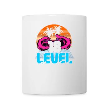 Level 18 Unlocked 18. Geburtstag Gamer 80er retro - Tasse - Weiß - Vorne