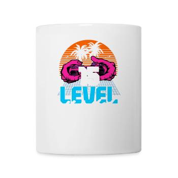 Level 15 Unlocked 15th Birthday Gamer 80s retro - Mug - white - Front
