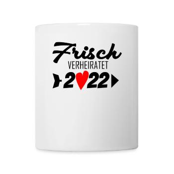 Frisch verheiratet 2022 - Tasse - Weiß - Vorne