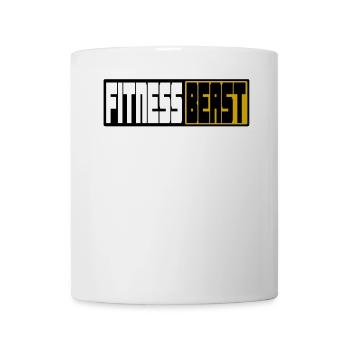 Motif du logo de la Bête du Fitness - Mug blanc - blanc - Devant