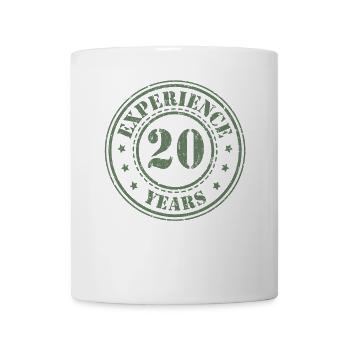20 Geburtstag 20 Jahre Erfahrung - Tasse - Weiß - Vorne
