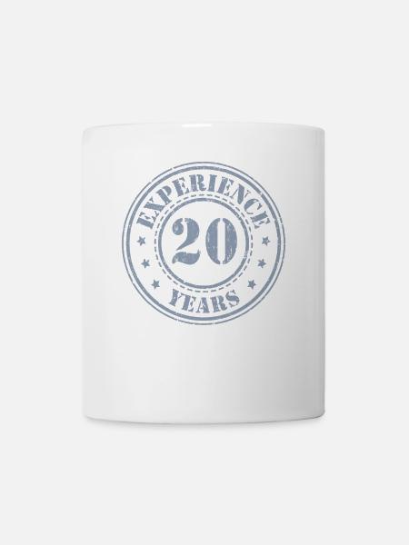 20 ans d’expérience 20 ans - Mug blanc - blanc
