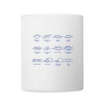 Boote Segeln Knoten Knotenkunde Geschenke - Tasse - Weiß - Vorne