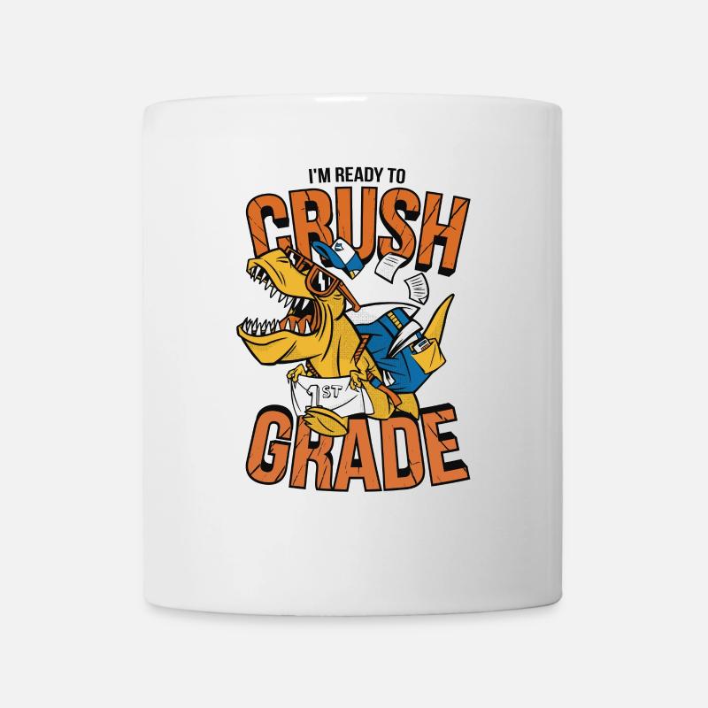 Dino 1. Klasse Crush - Tasse - Weiß