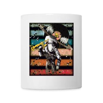 Astronaut Music Vinyl Art - Mug - white - Front