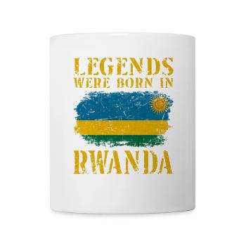 Vintage Design Ruanda Flagge - Tasse - Weiß - Vorne
