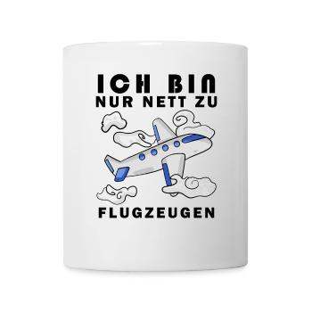 Modellflug Pilot Modellbau Flugzeug Modellbauer - Tasse - Weiß - Vorne