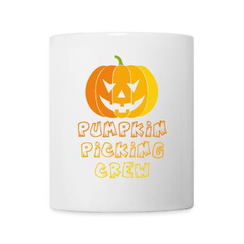 Équipe de cueillette de citrouilles - Mug blanc - blanc - Devant