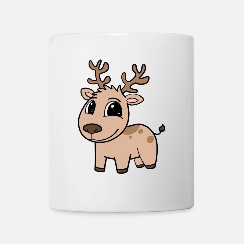 Reh - Tasse - Weiß