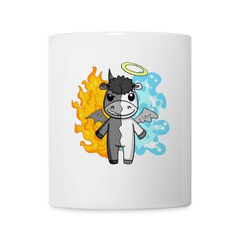 Esel - Engel und Teufel - Tasse - Weiß - Vorne