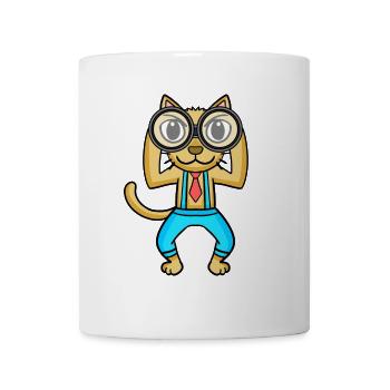 Télescope Astronomie Astronome Chat - Mug blanc - blanc - Devant